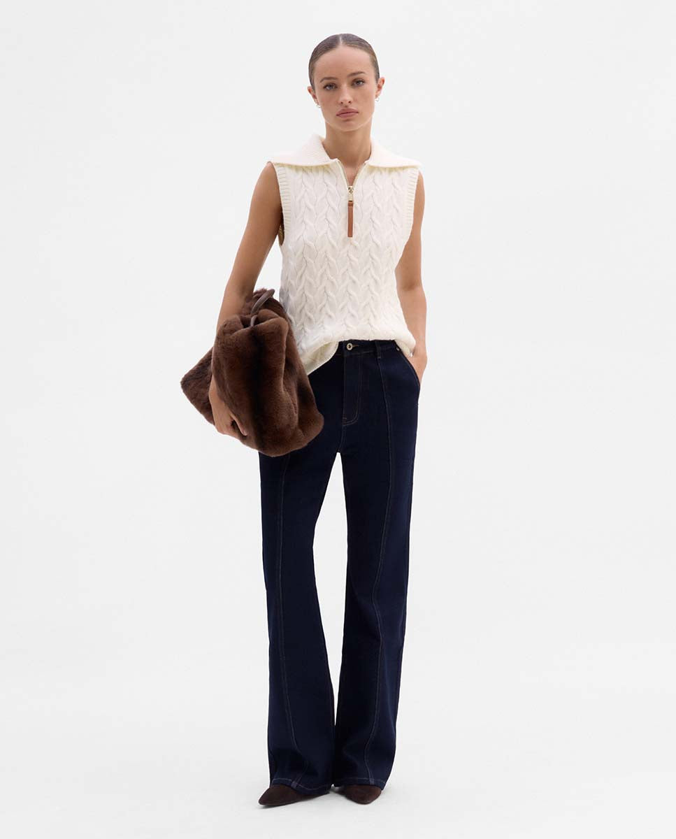 Straight-leg jeans