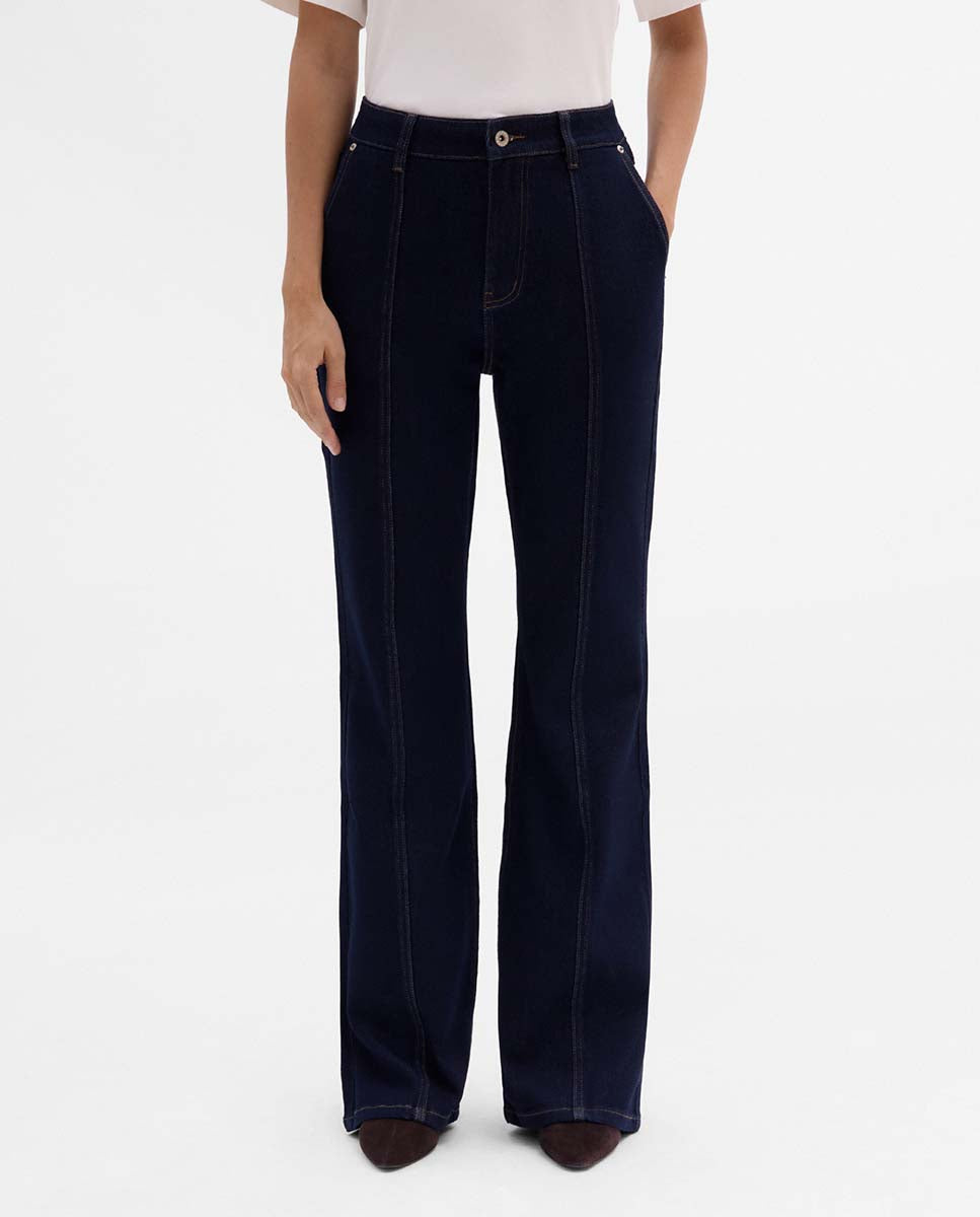 Straight-leg jeans