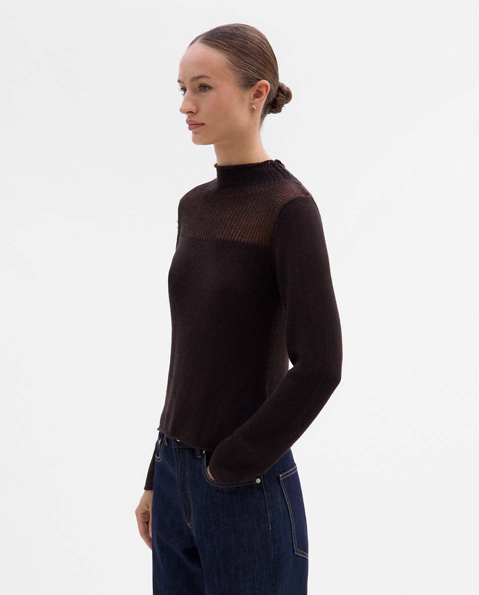 Drained detail jersey