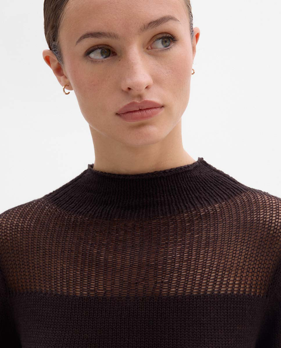 Drained detail jersey