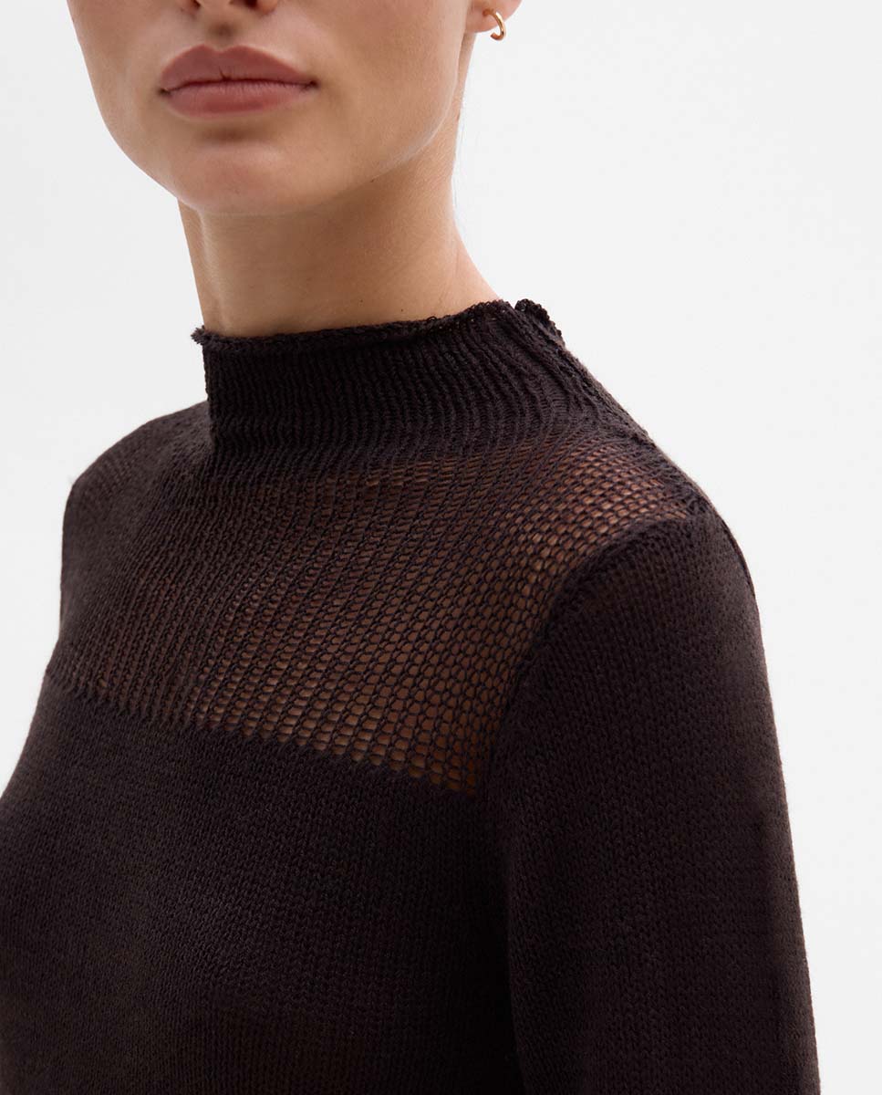 Drained detail jersey