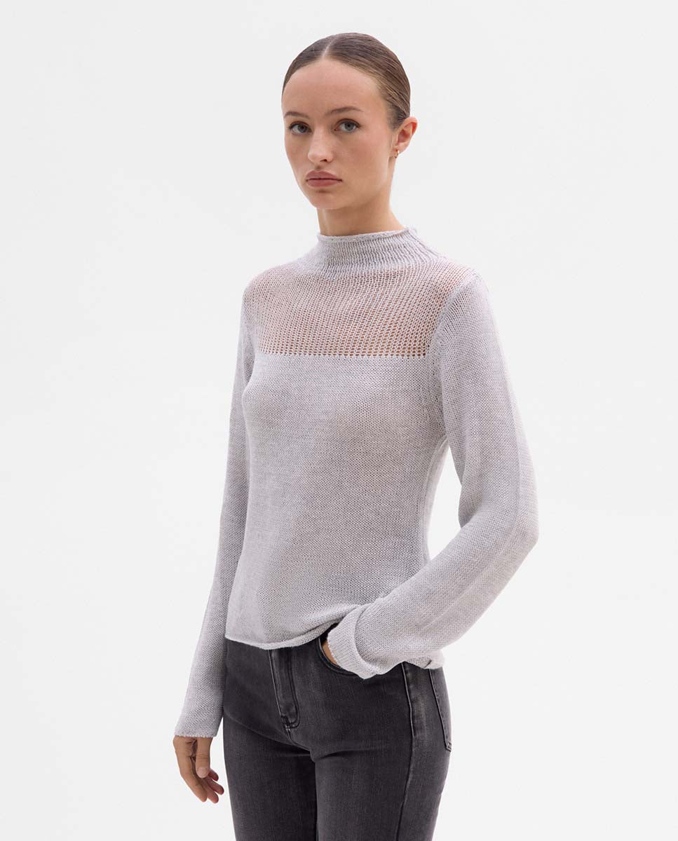 Drained detail jersey
