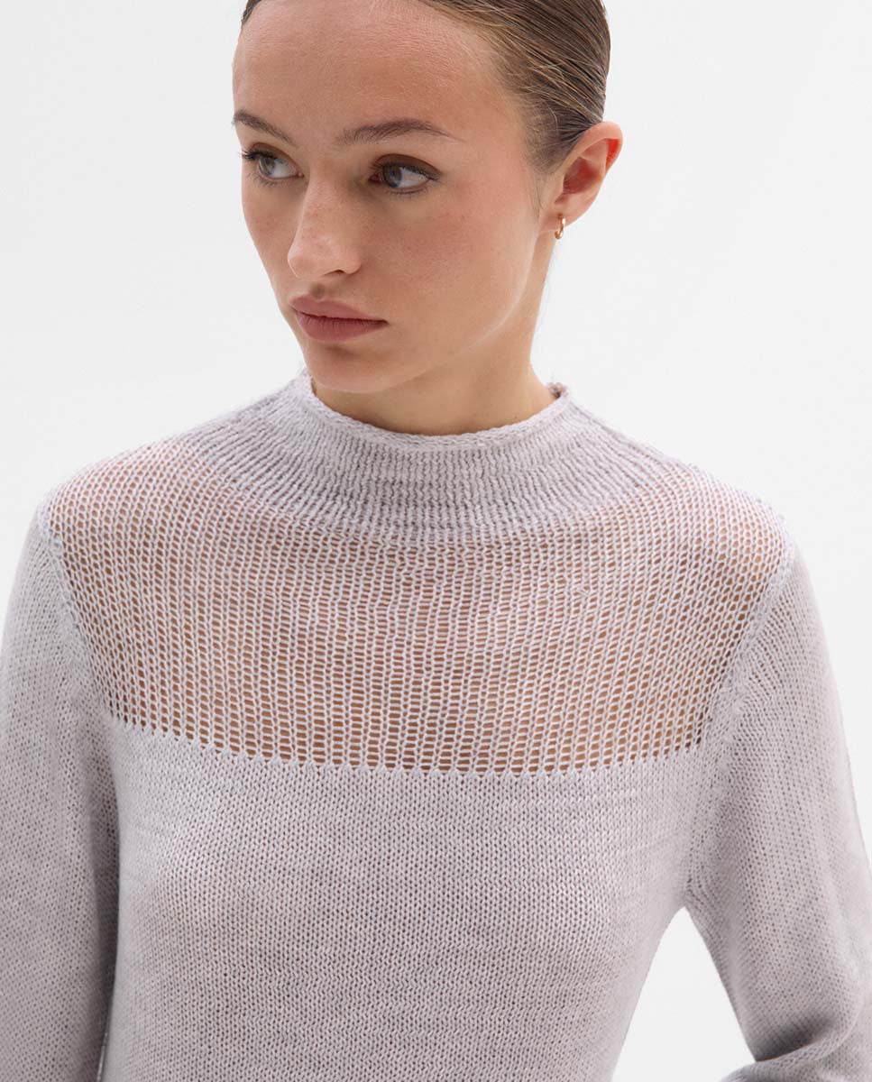 Drained detail jersey