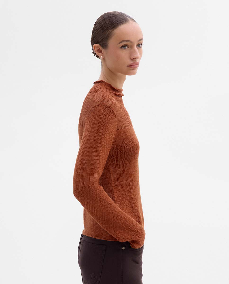 Drained detail jersey