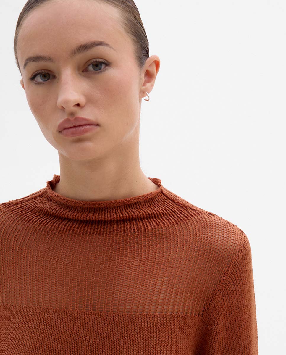 Drained detail jersey