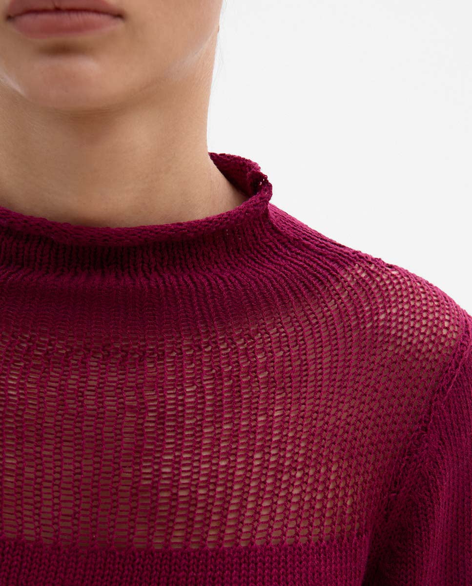 Drained detail jersey