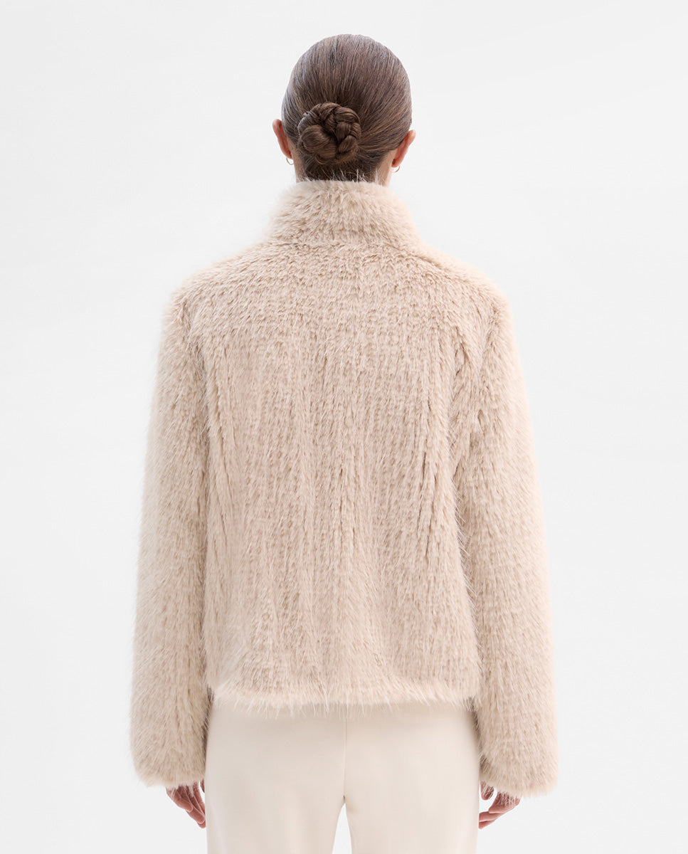 Chaqueta corta de pelo