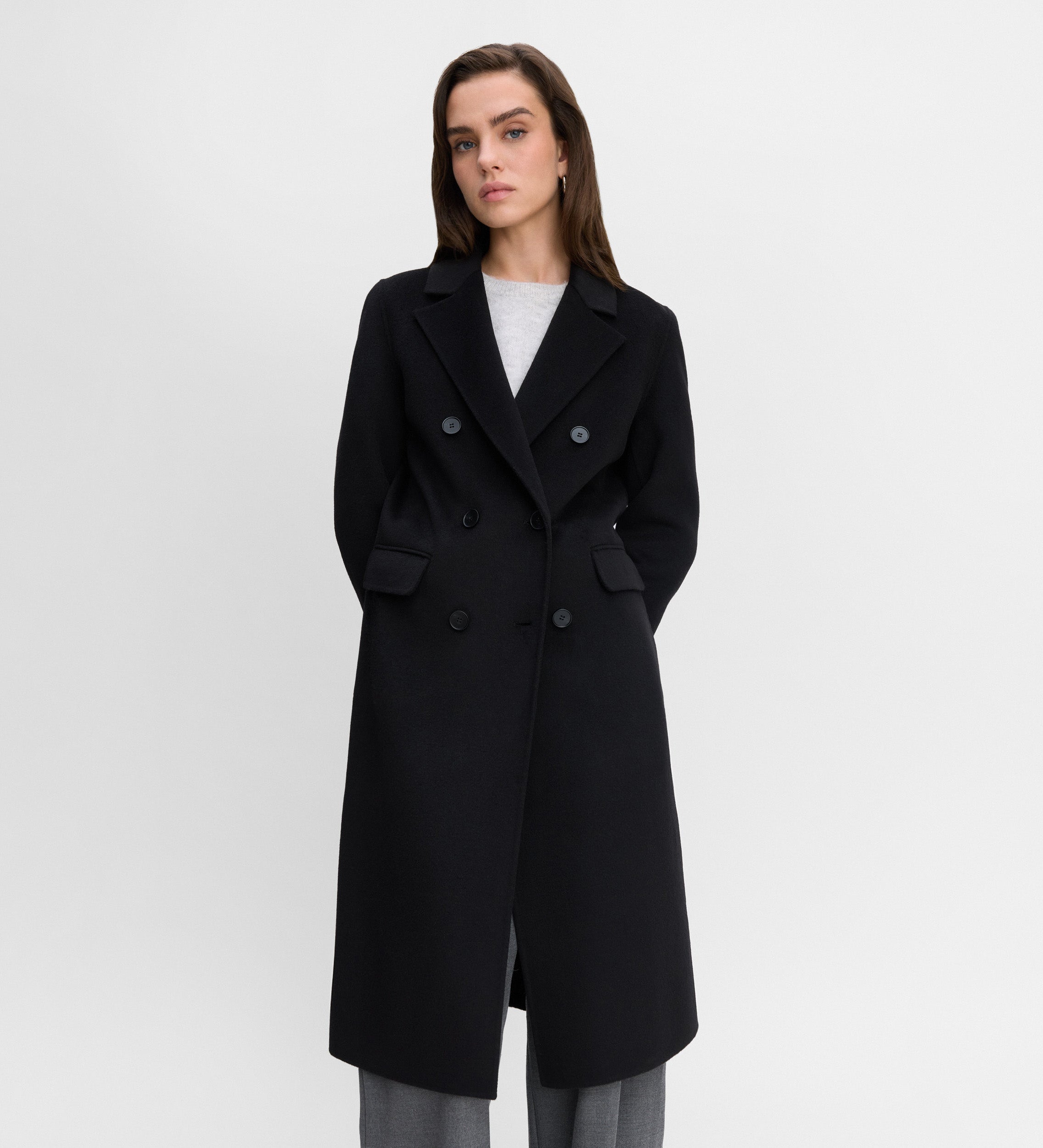 Long double-faced coat