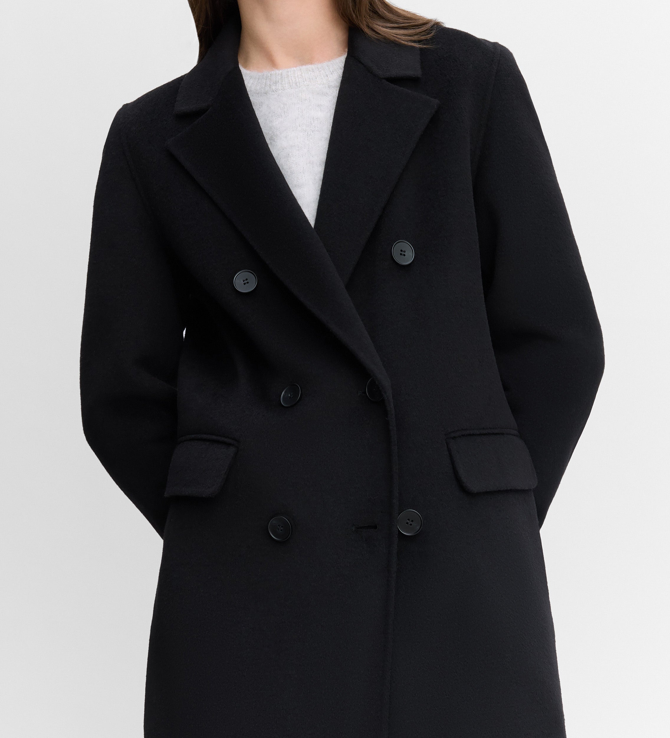 Long double-faced coat