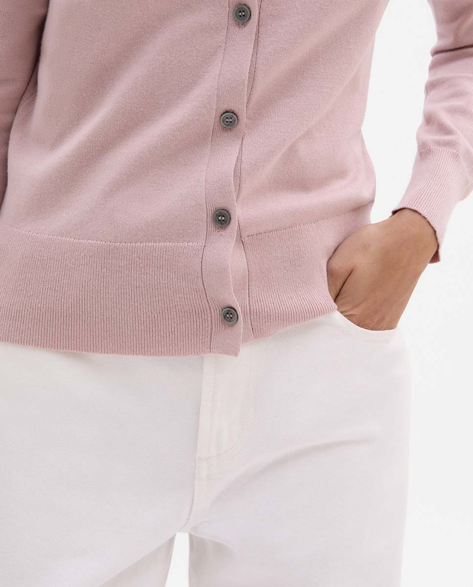 Bicolor knitted jacket