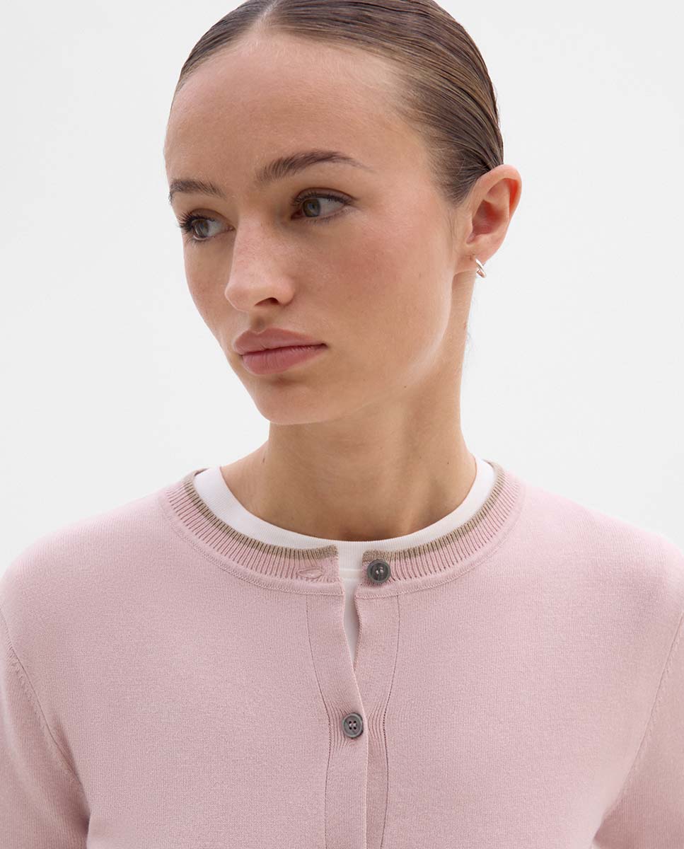 Bicolor knitted jacket