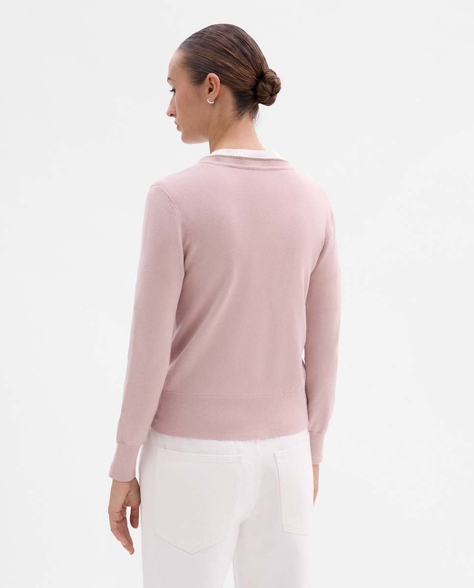 Bicolor knitted jacket