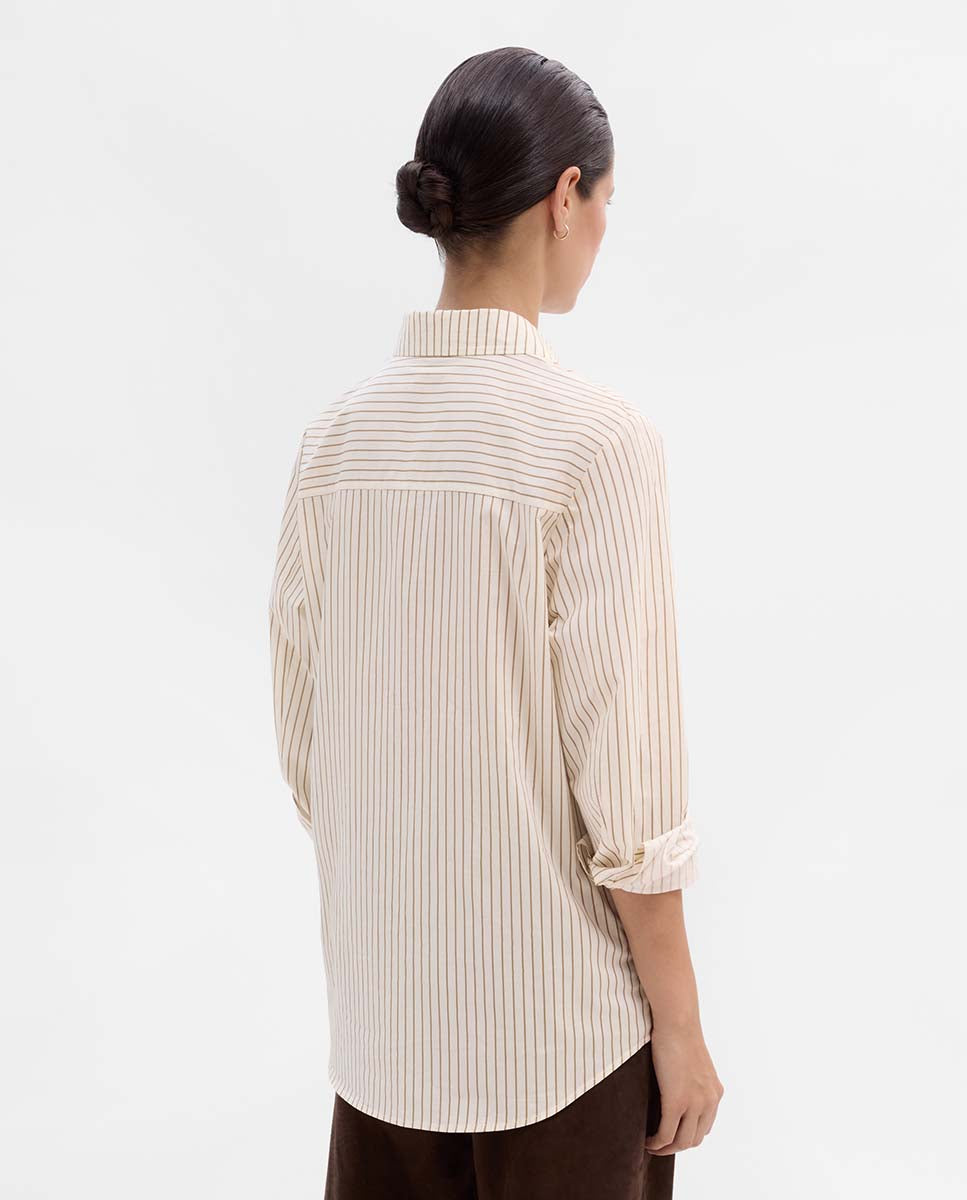 Striped shirt with pockets