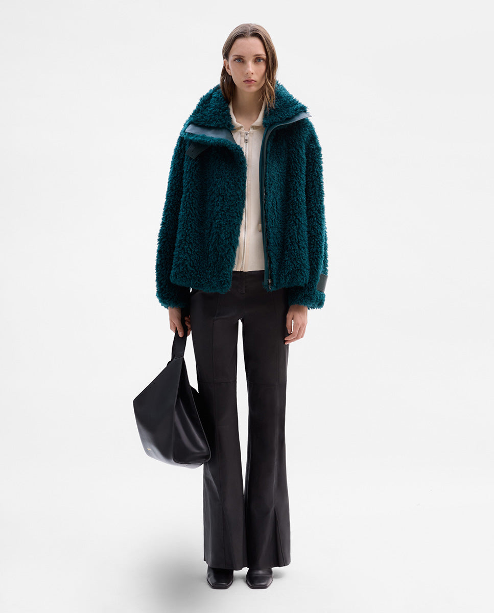Chaquetón efecto pelo