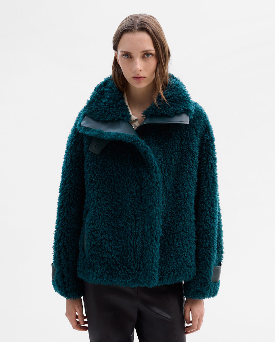 Chaquetón efecto pelo