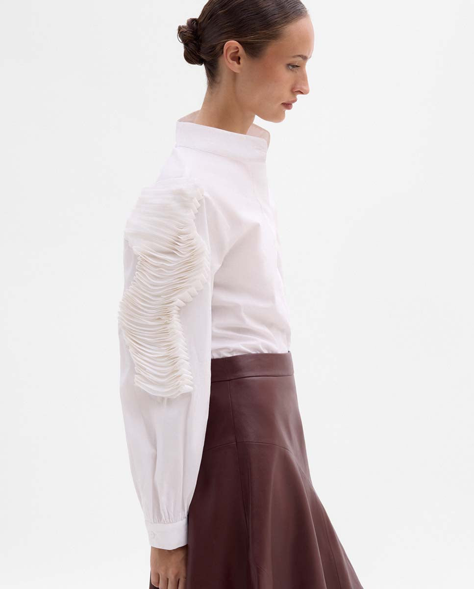 Textile embroidered shirt