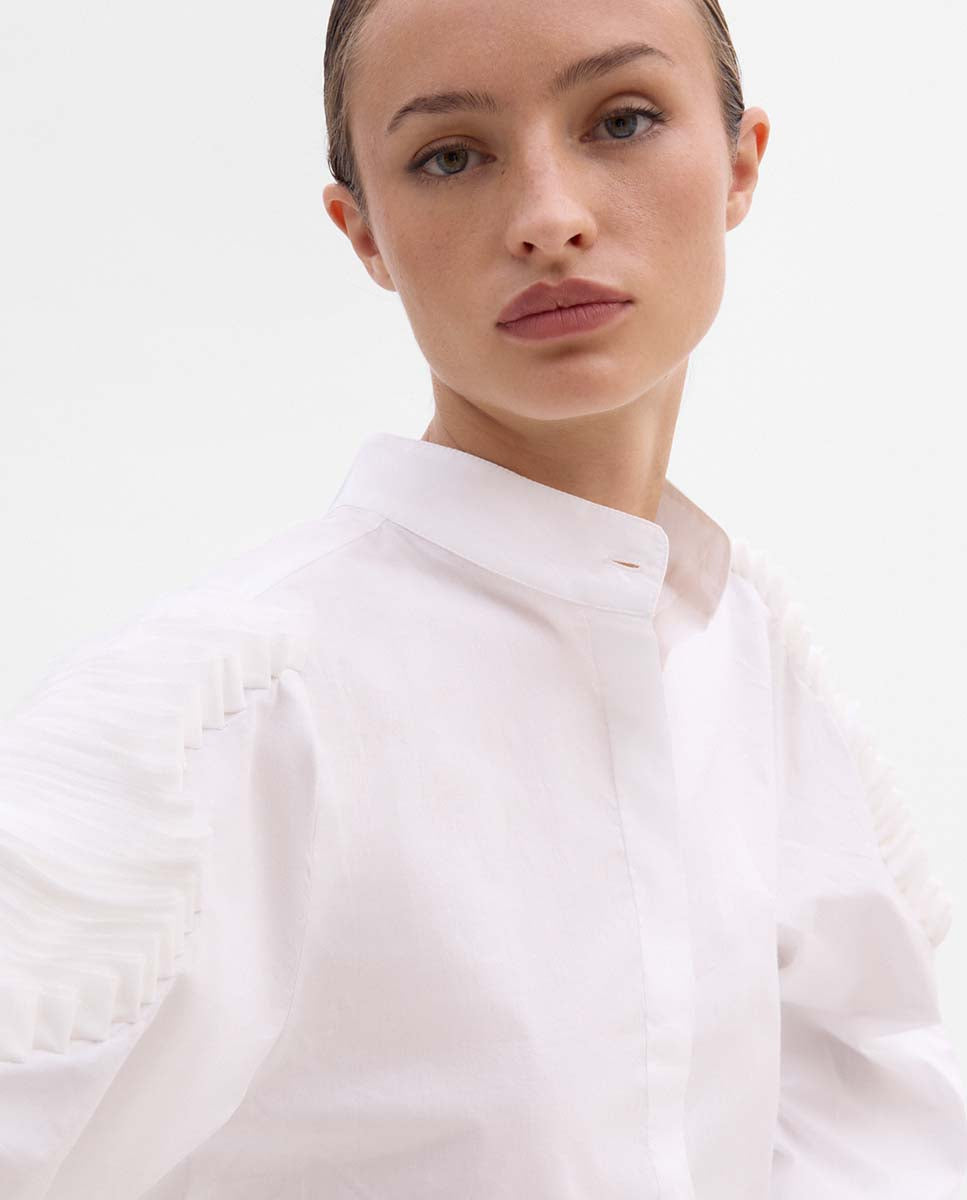 Textile embroidered shirt