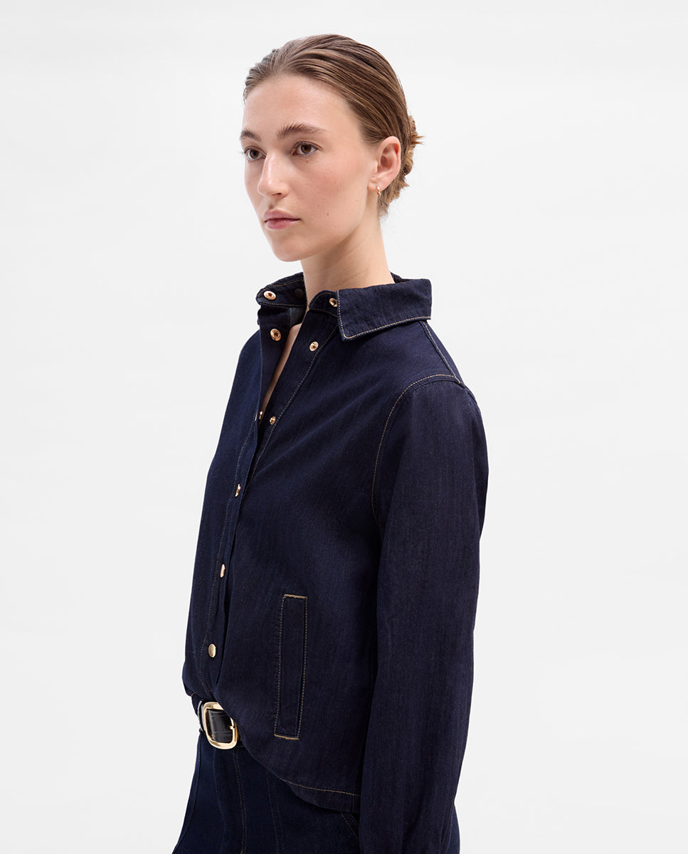 Blusa capa denim