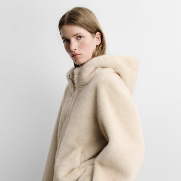 Chaquetón efecto pelo