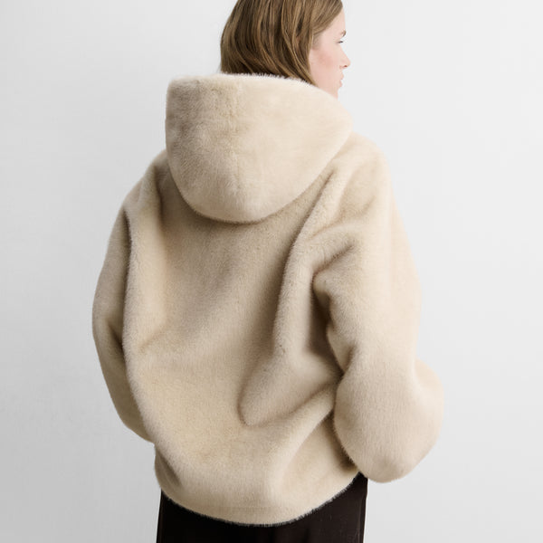 Chaquetón efecto pelo