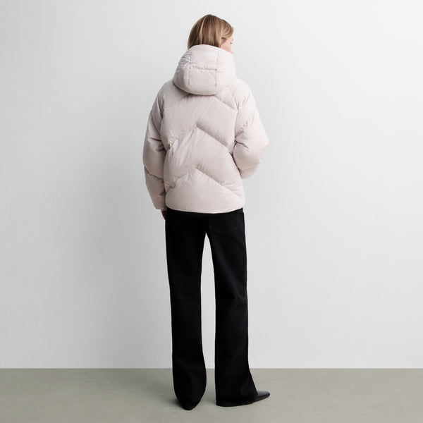 Short quilted puffer jacket