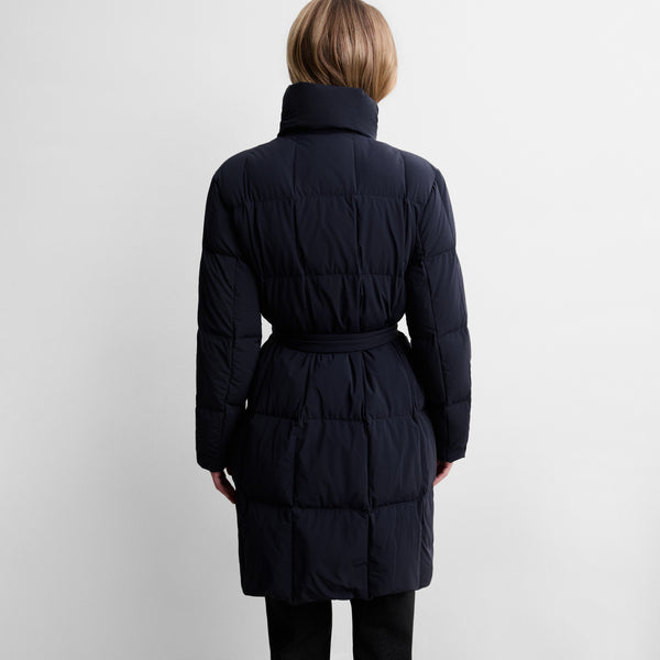 Parka acolchada asimétrica