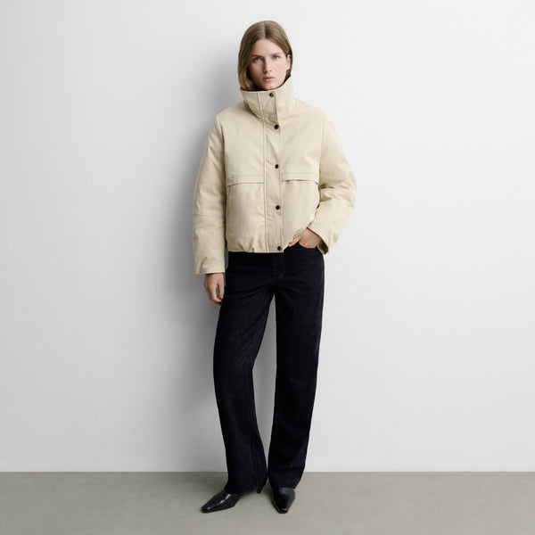 Parka corta cuello pelo