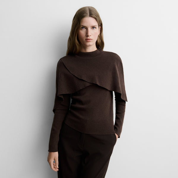 Sweater with cape detail