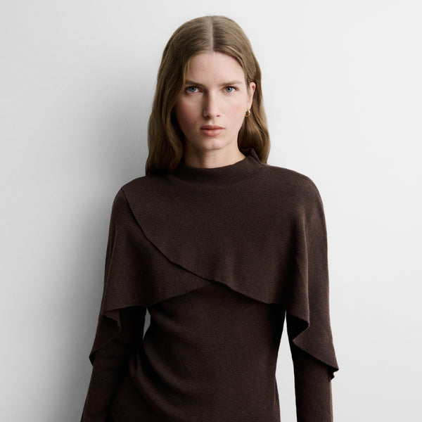 Sweater with cape detail