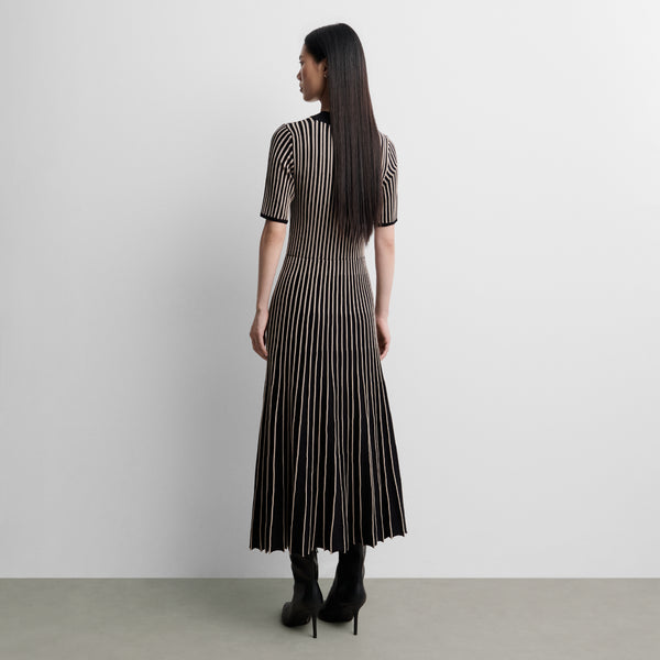 Two-tone knit dress