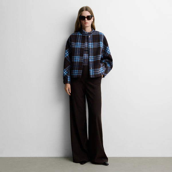 Checked print jacket