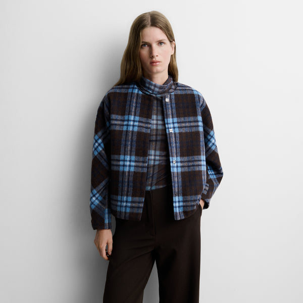 Checked print jacket