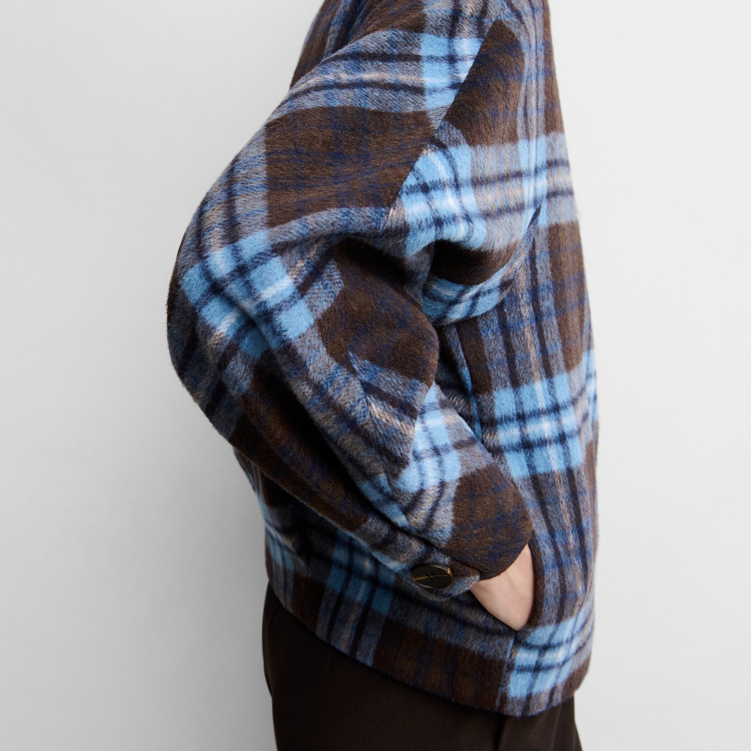 Chaqueta estampado cuadros
