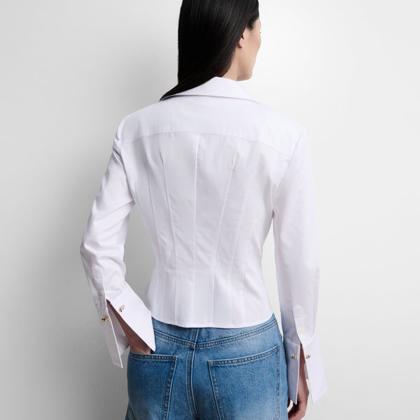 Short corset-style shirt