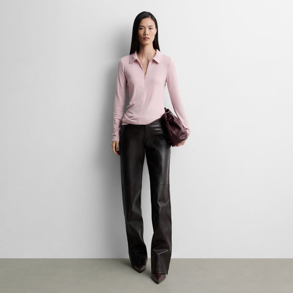 Polo-neck t-shirt