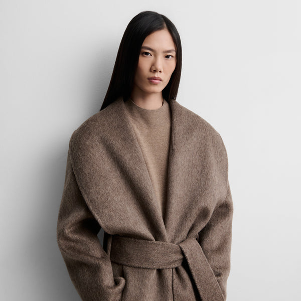 Double-faced wool coat