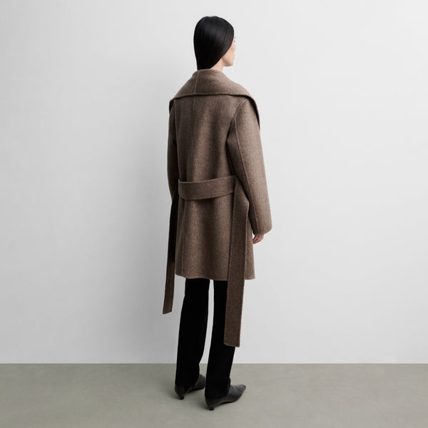 Double-faced wool coat