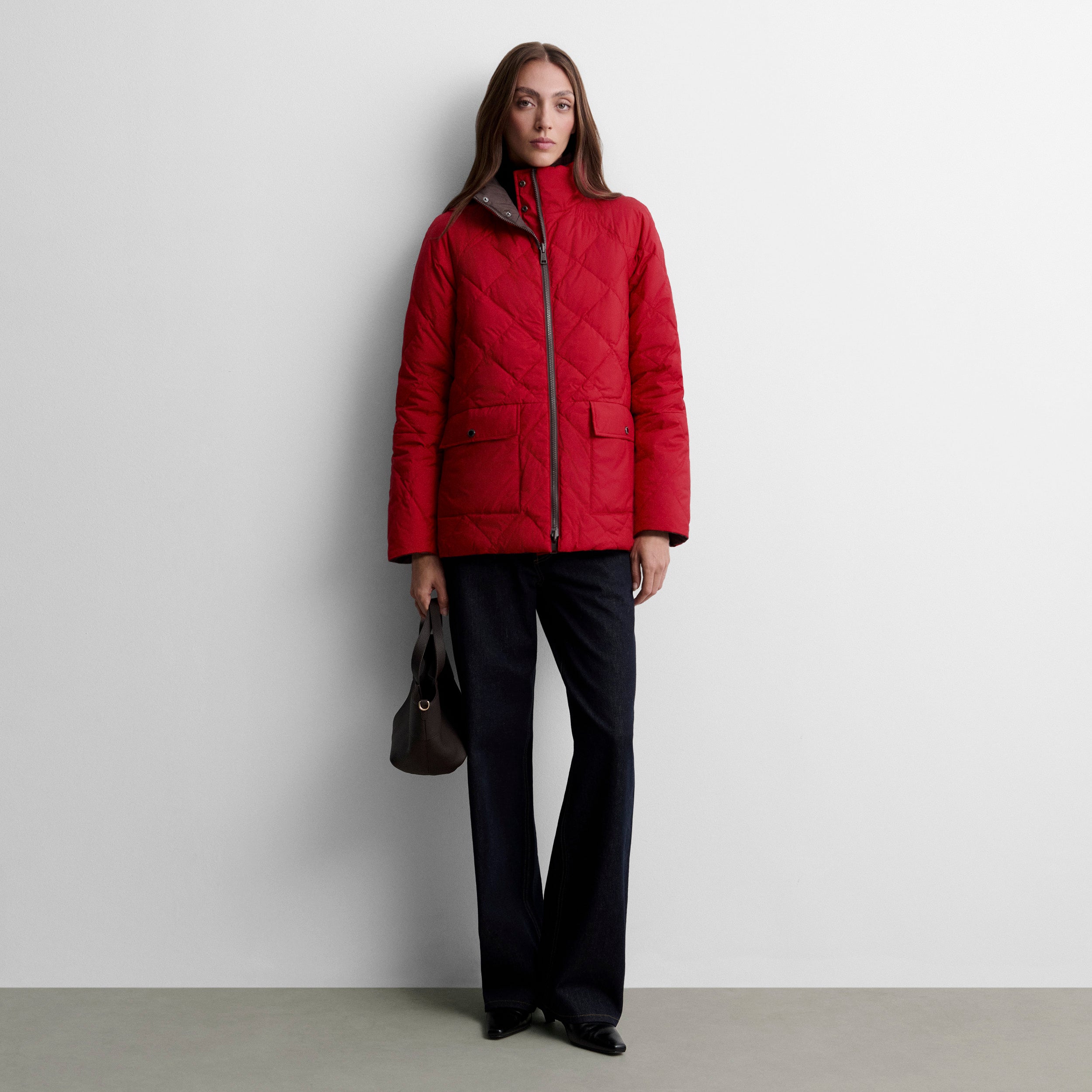 Parka corta reversible