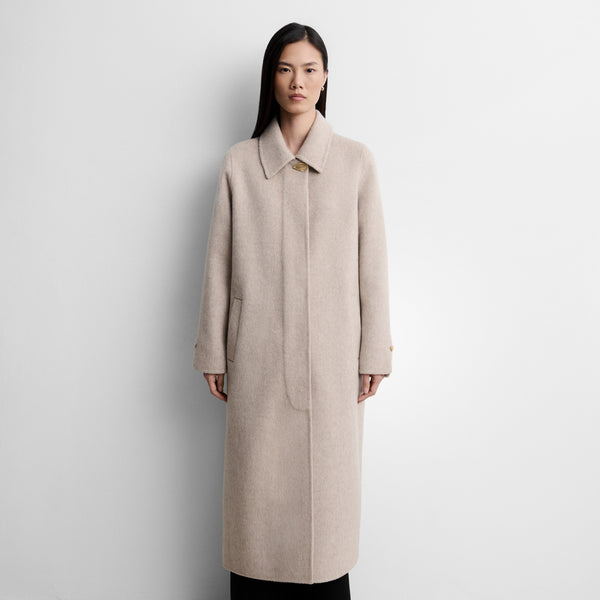 Straight double-faced coat