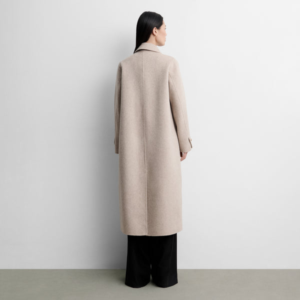 Straight double-faced coat