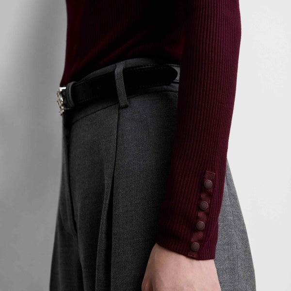 Fine-knit sweater