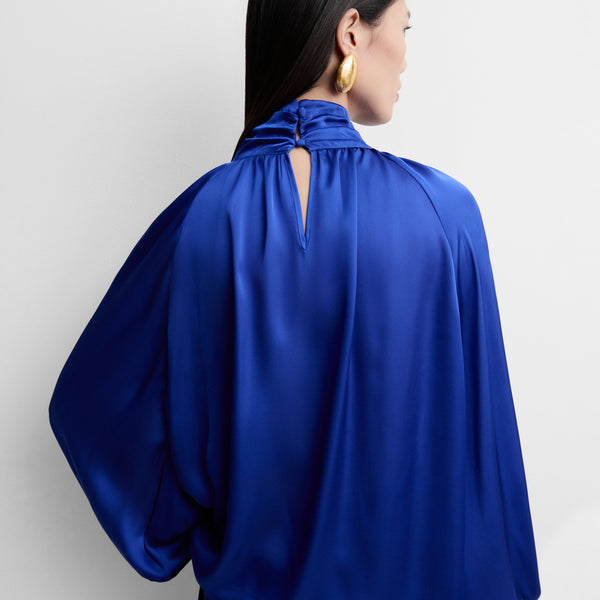 Fluid satin blouse