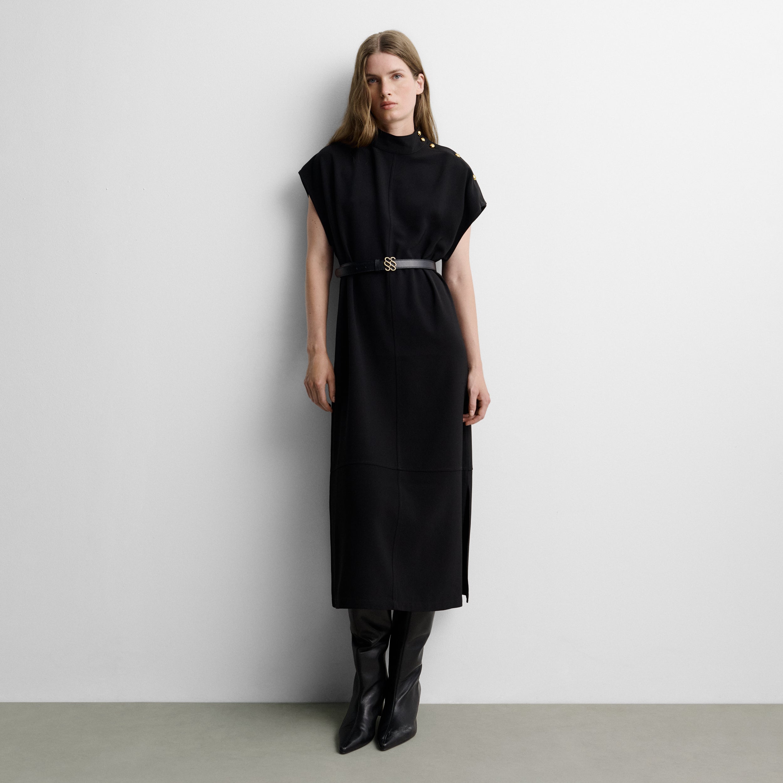 Straight midi dress