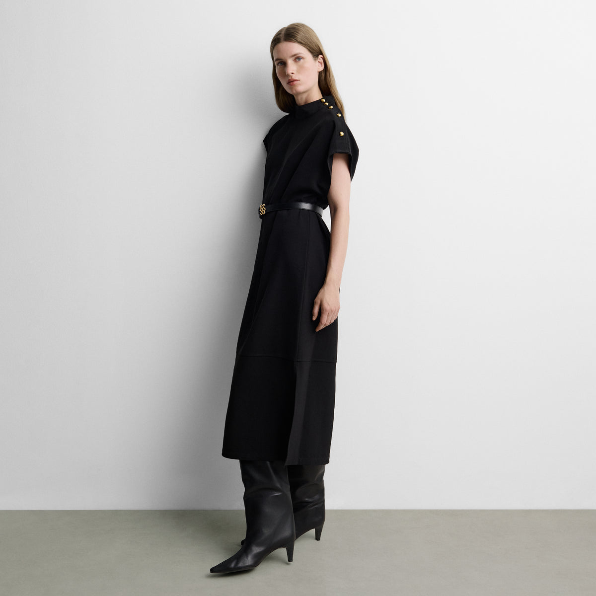 Straight midi dress