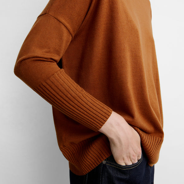 Oversized high-neck sweater