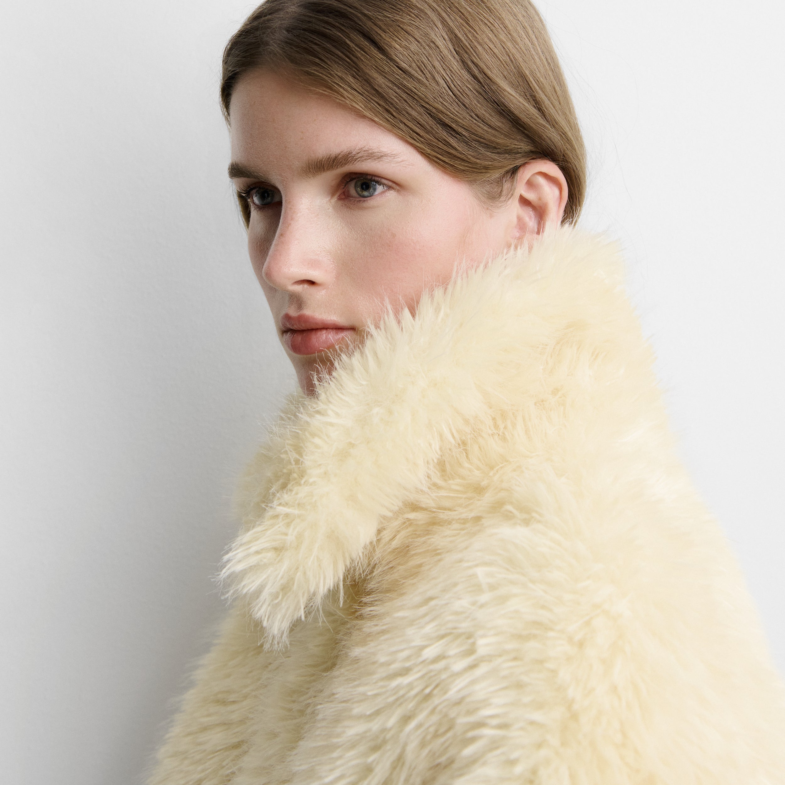 Short faux-fur jacket
