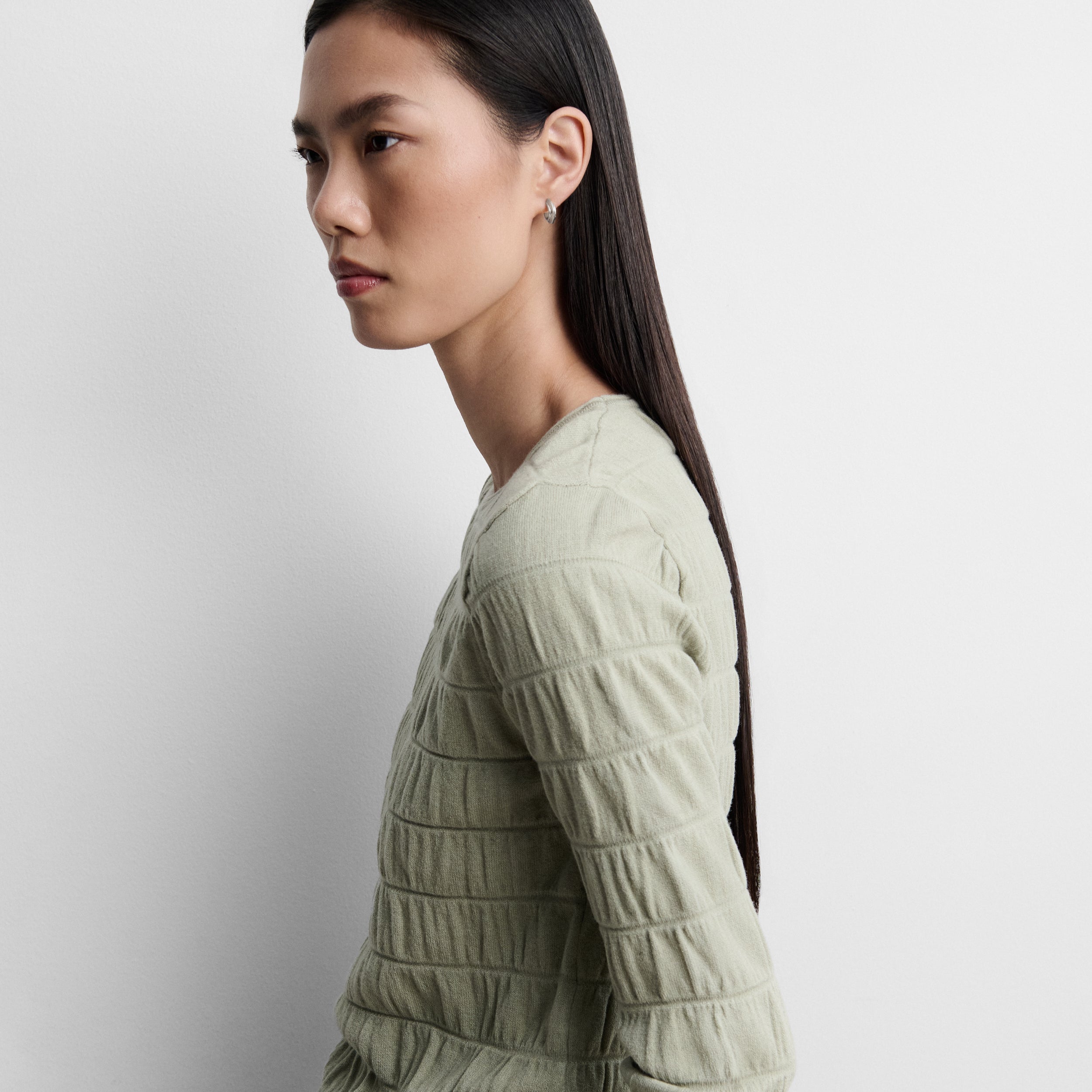 Textured knit sweater