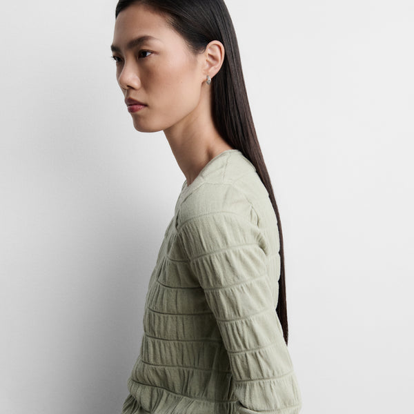 Textured knit sweater