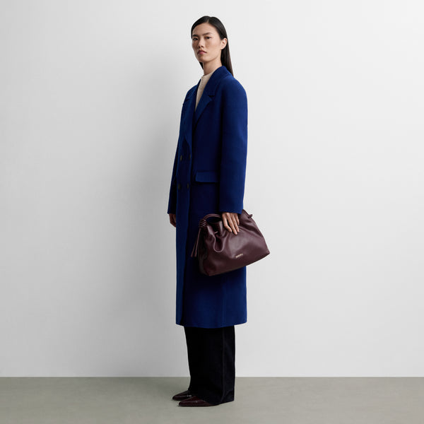 Double-faced wool coat