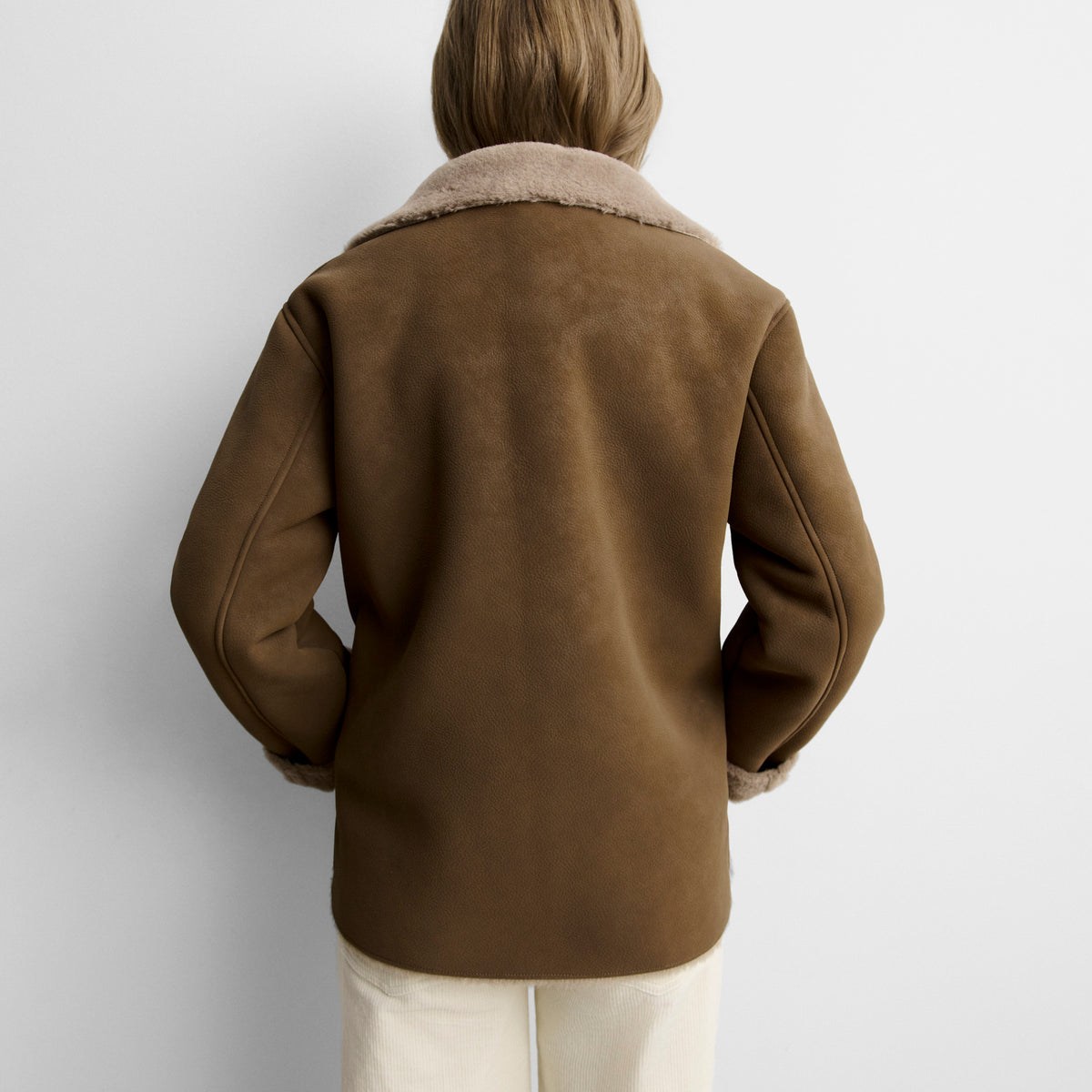 Faux fur short coat